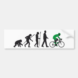 bicycle racing evolution bumper sticker
