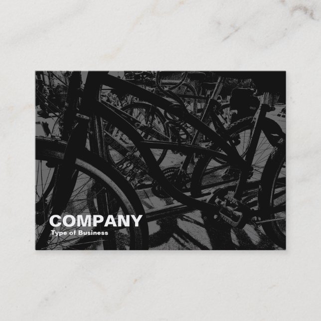 Bicycle Rack - Grey Business Card (Front)