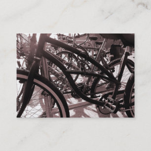 Bicycle Rack - Warm Toned B&W Business Card