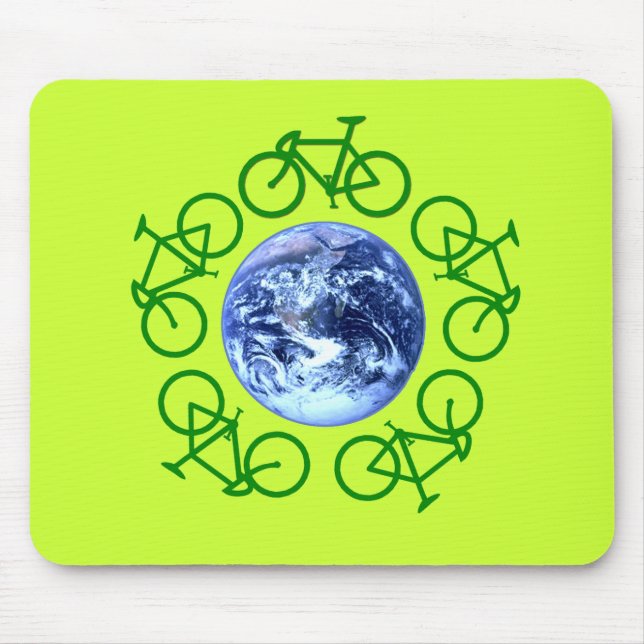 Bicycle Recycle Products Mouse Pad (Front)