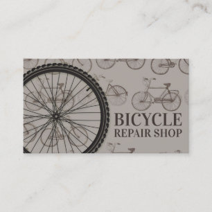 Bicycle Repair Shop Parts & Accessories Vintage Business Card