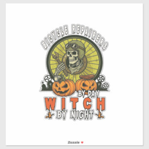 Bicycle Repairers Witch Skull Wrench Pumpkins Hall