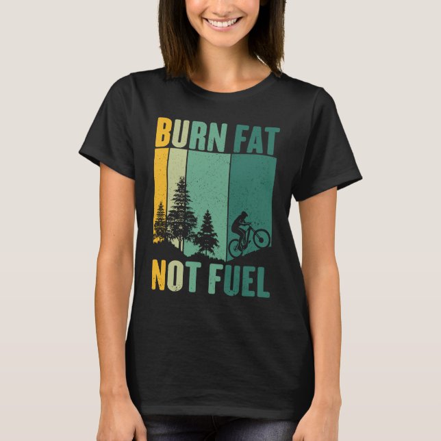 Bicycle Ride Environmental Protection Fuel Saving  T-Shirt (Front)