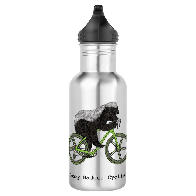 Bicycle Riding Honey Badger  532 Ml Water Bottle (Right)