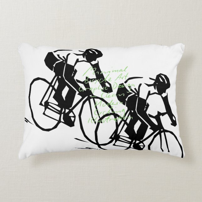  Bicycle Riding Race Decorative Cushion (Front)