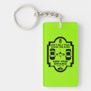 Bicycle Road Safety Awareness Key Ring