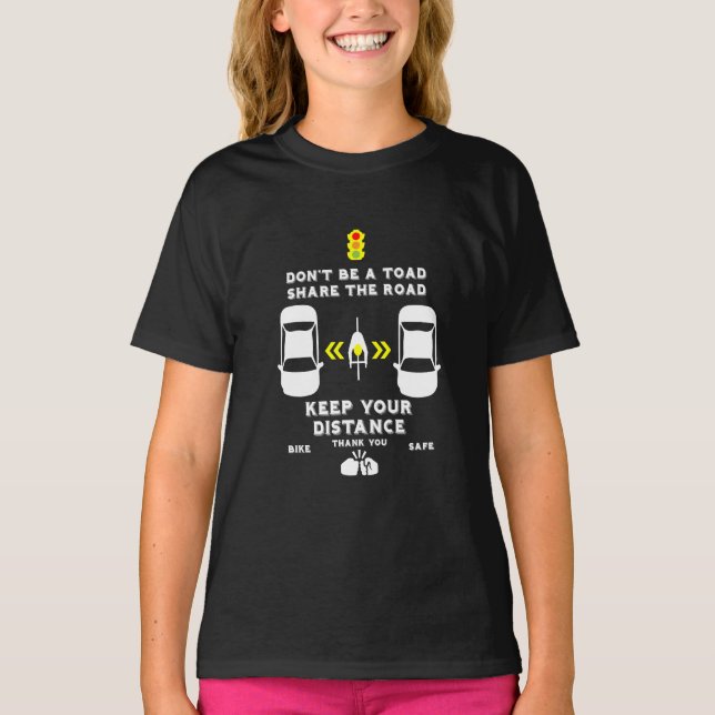 Bicycle Road Safety Awareness T-Shirt (Front)