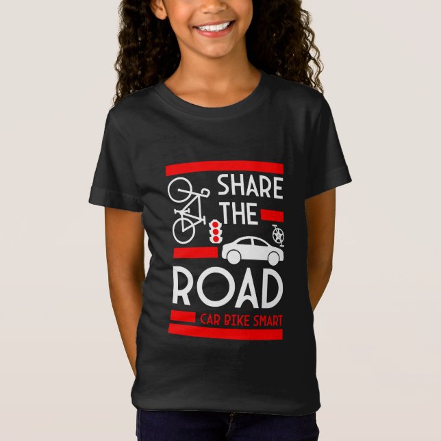 Bicycle Road Safety Awareness T-Shirt (Front)