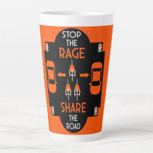 Bicycle Road Safety Latte Mug