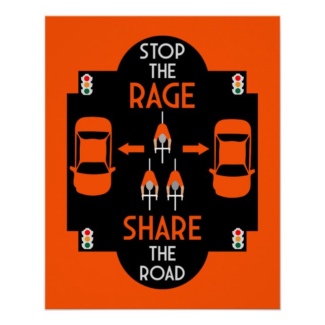 Bicycle Road Safety Poster (Front)