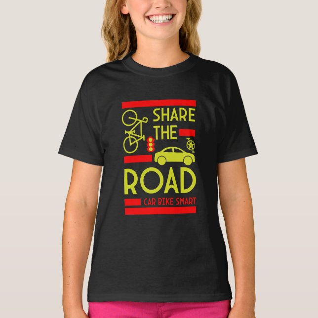 Bicycle Road Safety T-Shirt (Front)