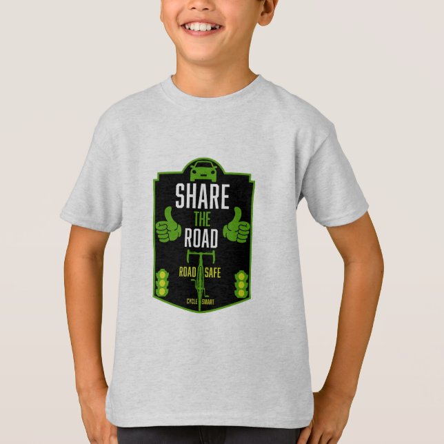 Bicycle Road Safety T-Shirt (Front)