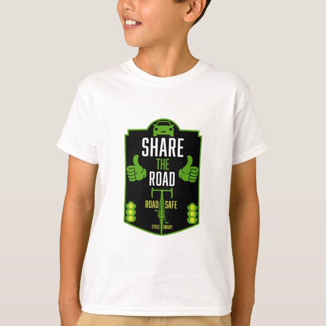 Bicycle Road Safety T-Shirt (Front)
