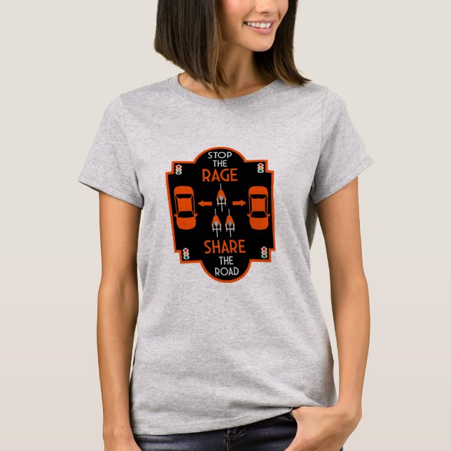 Bicycle Road Safety T-Shirt (Front)