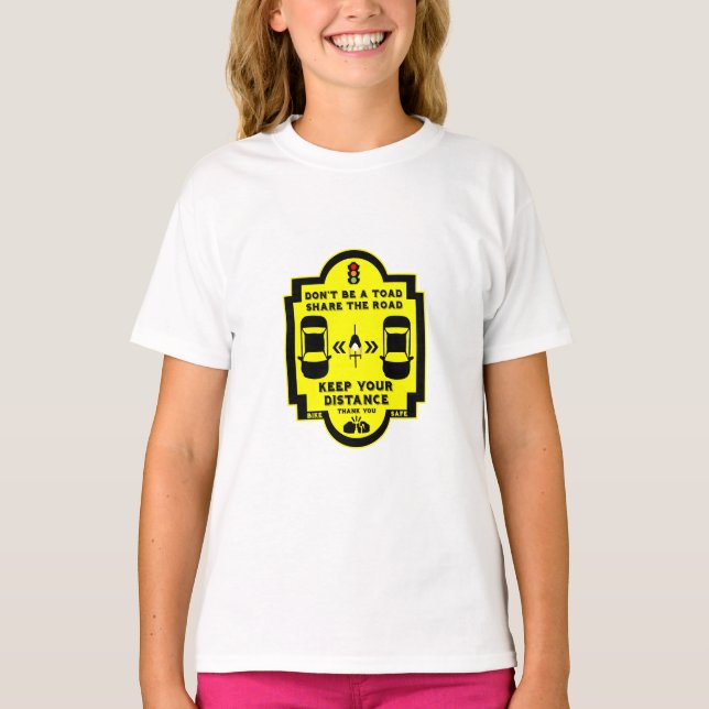 Bicycle Road Safety T-Shirt (Front)