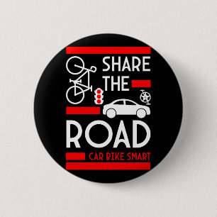 Bicycle Road Safety Week 6 Cm Round Badge