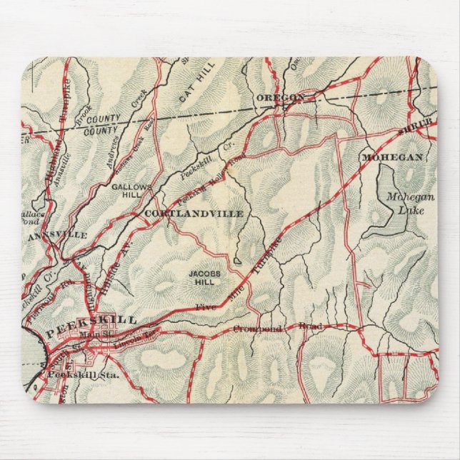 Bicycle Roads in New York and Conneticut 2 Mouse Pad (Front)