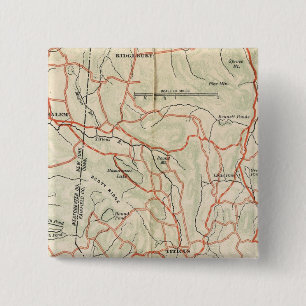 Bicycle Roads in New York and Conneticut 7 15 Cm Square Badge