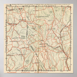 Bicycle Roads in New York and Conneticut 7 Poster