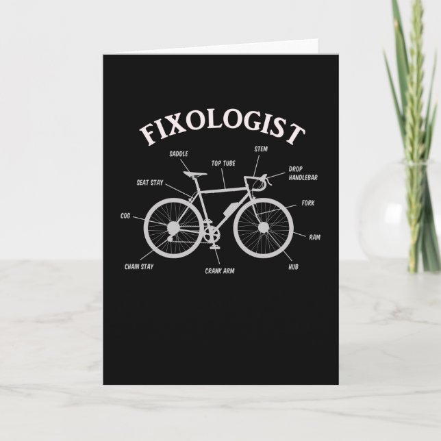 Bicycle Seller Bicycle technician funny Gift Card (Front)