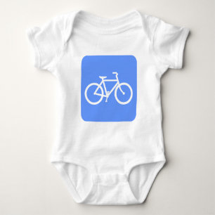 Bicycle Sign - Baby Blue Bodysuit
