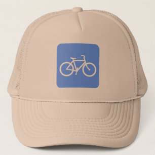 Bicycle Sign - Baby Blue Trucker Hat