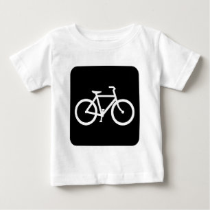 Bicycle Sign - Black Baby T-Shirt