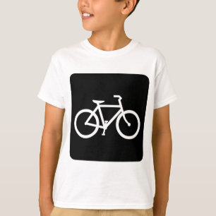 Bicycle Sign - Black T-Shirt