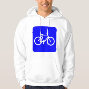 Bicycle Sign - Blue Hoodie