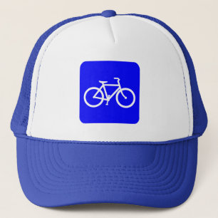 Bicycle Sign - Blue Trucker Hat