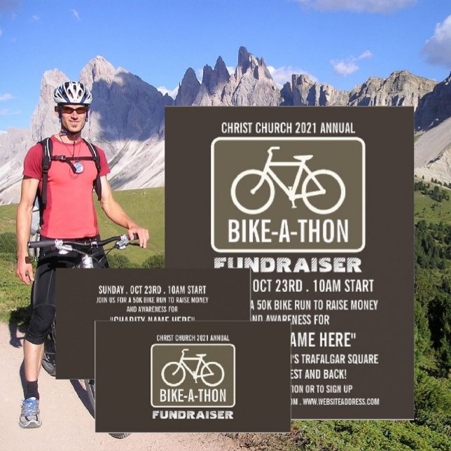 Bicycle Sign, Charity Bike-a-Thon Event Flyer (Creator Uploaded)