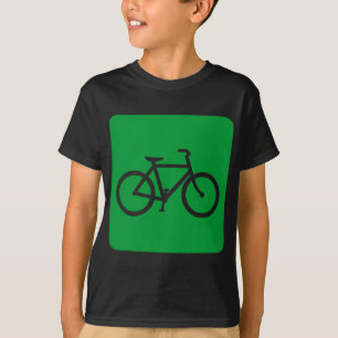 Bicycle Sign - Grass Green T-Shirt