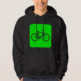 Bicycle Sign - Green Hoodie