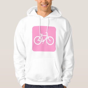 Bicycle Sign - Pink Hoodie