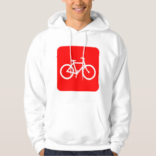 Bicycle Sign - Red Hoodie