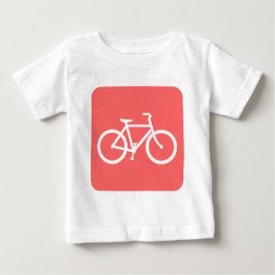 Bicycle Sign - Tropical Pink Baby T-Shirt