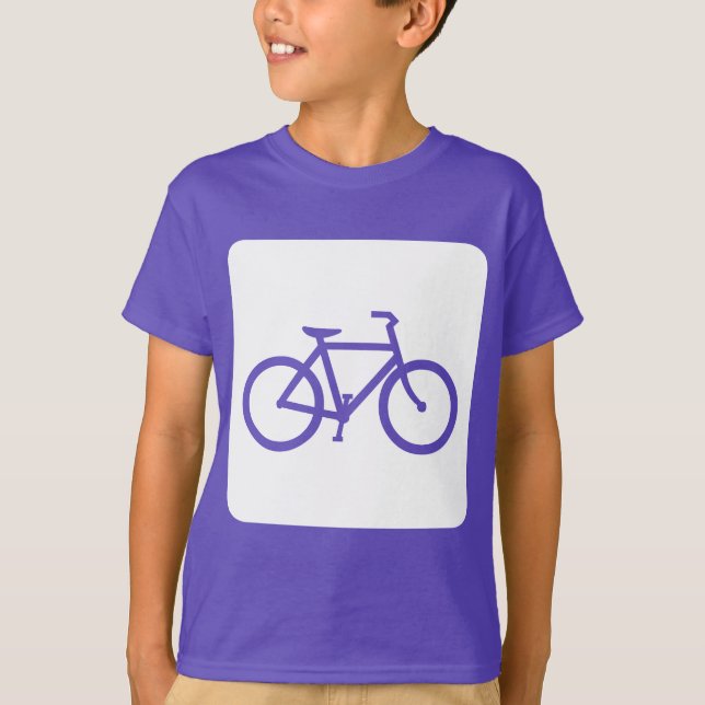 Bicycle Sign - White T-Shirt (Front)