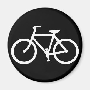 bicycle silhouette magnet