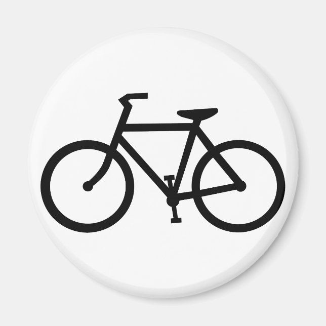bicycle silhouette magnet (Front)