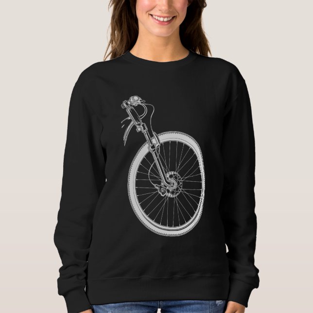Bicycle silhouette sweatshirt (Front)
