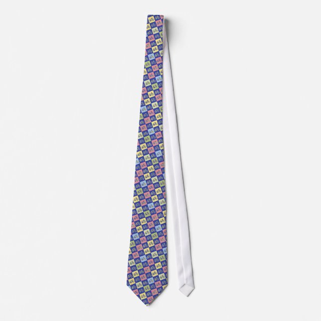 bicycle squared pattern tie (Front)