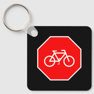 Bicycle Stop Key Ring