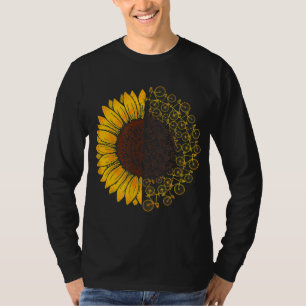 Bicycle Sunflower Bike Lover Biking Cycle Gift T-Shirt
