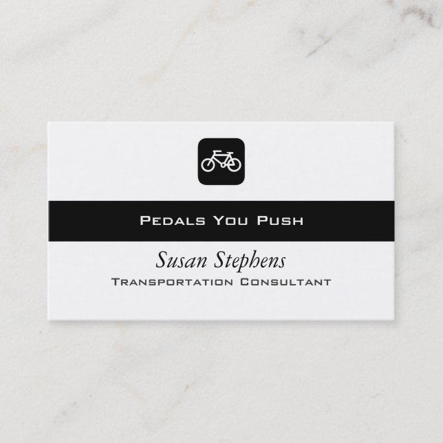Bicycle Symbol Business Card (Front)