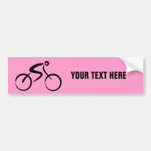 Bicycle template bumper sticker