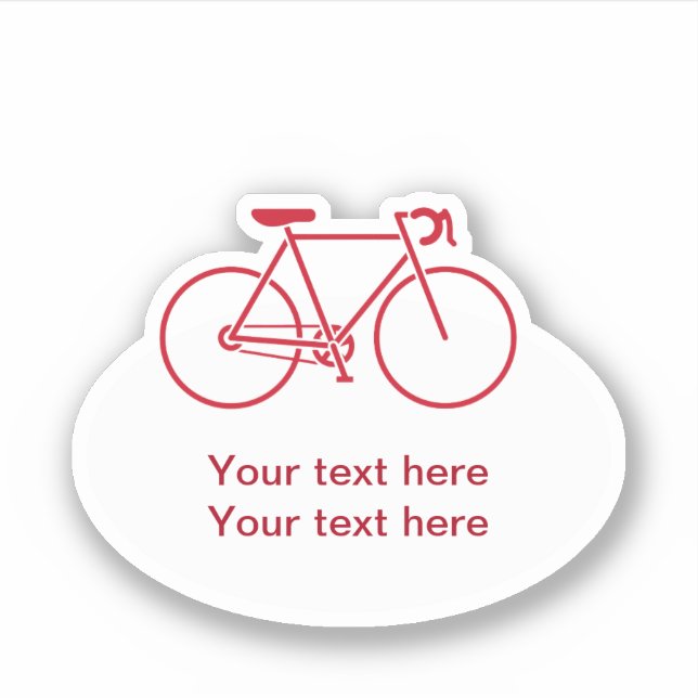 Bicycle Theme Message Cut Out (Front)
