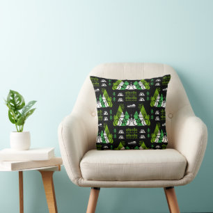 Bicycle-Themed Present Print Cushion