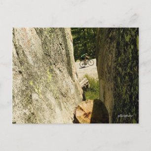Bicycle Through the Granite Postcard