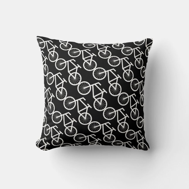Bicycle throw pillow for bike riding lovers (Front)