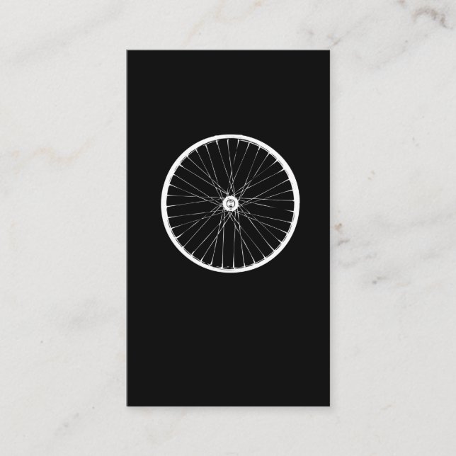Bicycle Wheel cycling tires mountain bike cycle Business Card (Front)
